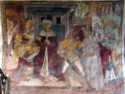 Canavesio. Jsus devant Pilate